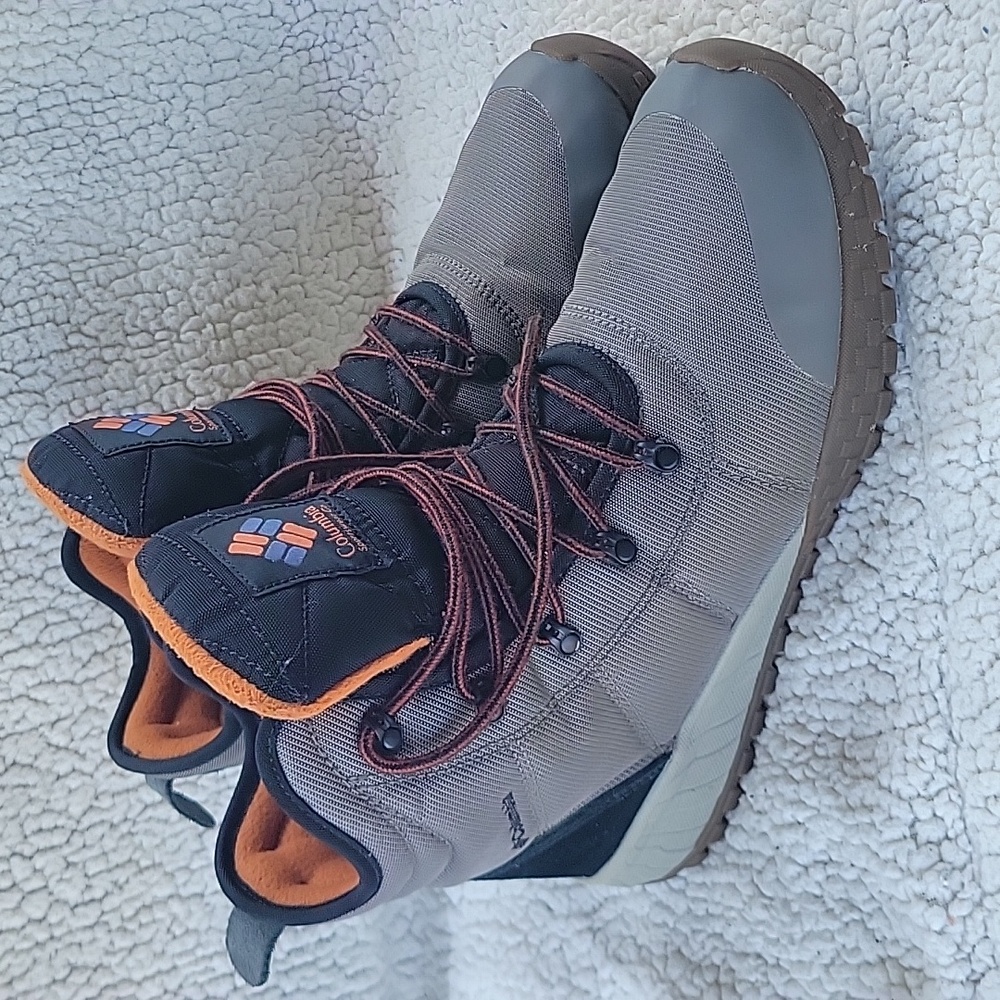 Columbia Black and Orange Outdoor Boots